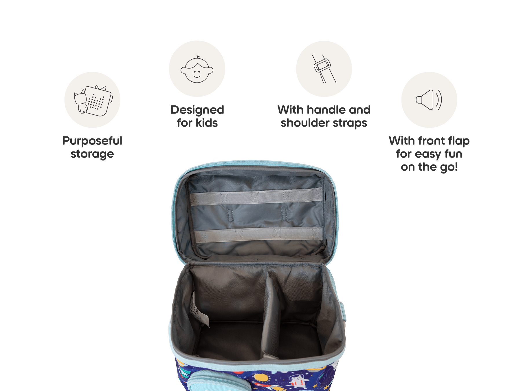 Listen & Go Bag for Toniebox - Blue Stargazing - Image 4