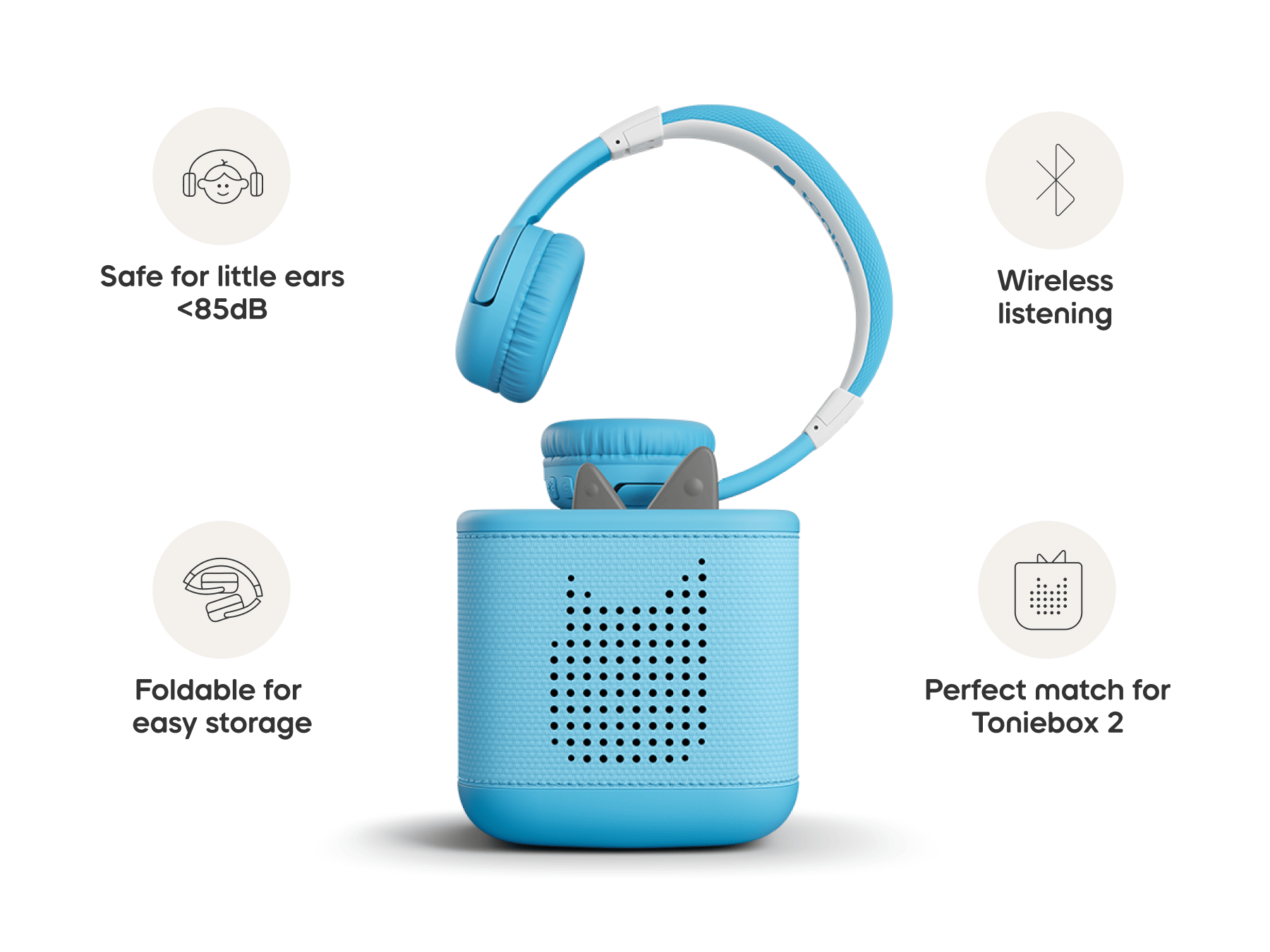 Bluetooth Headphones: Sky Blue - Image 4