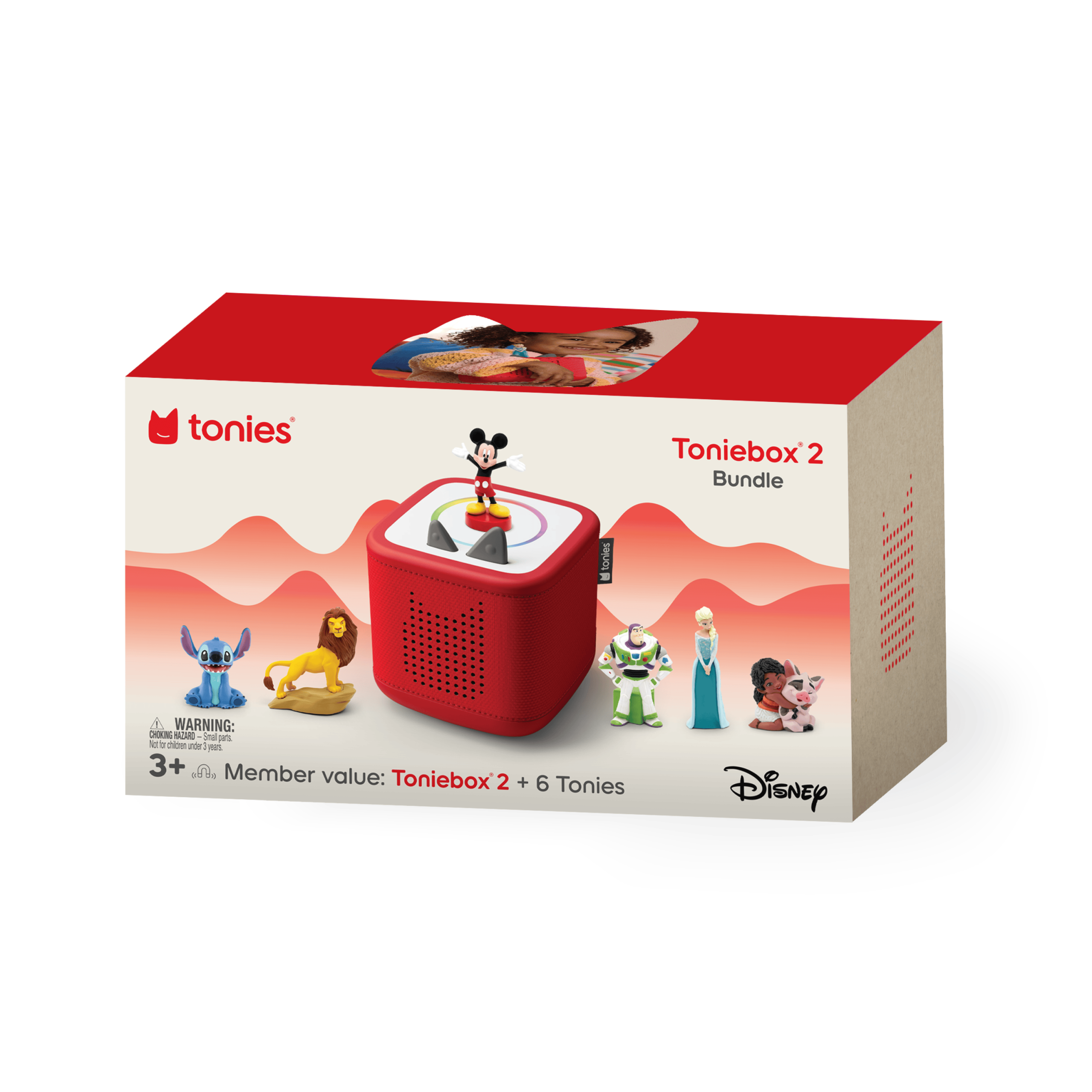 Toniebox 2 Disney Bundle - Sunset Red - Image 13